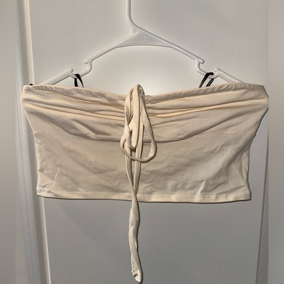 Cream Crop Top - Picture 1 of 2